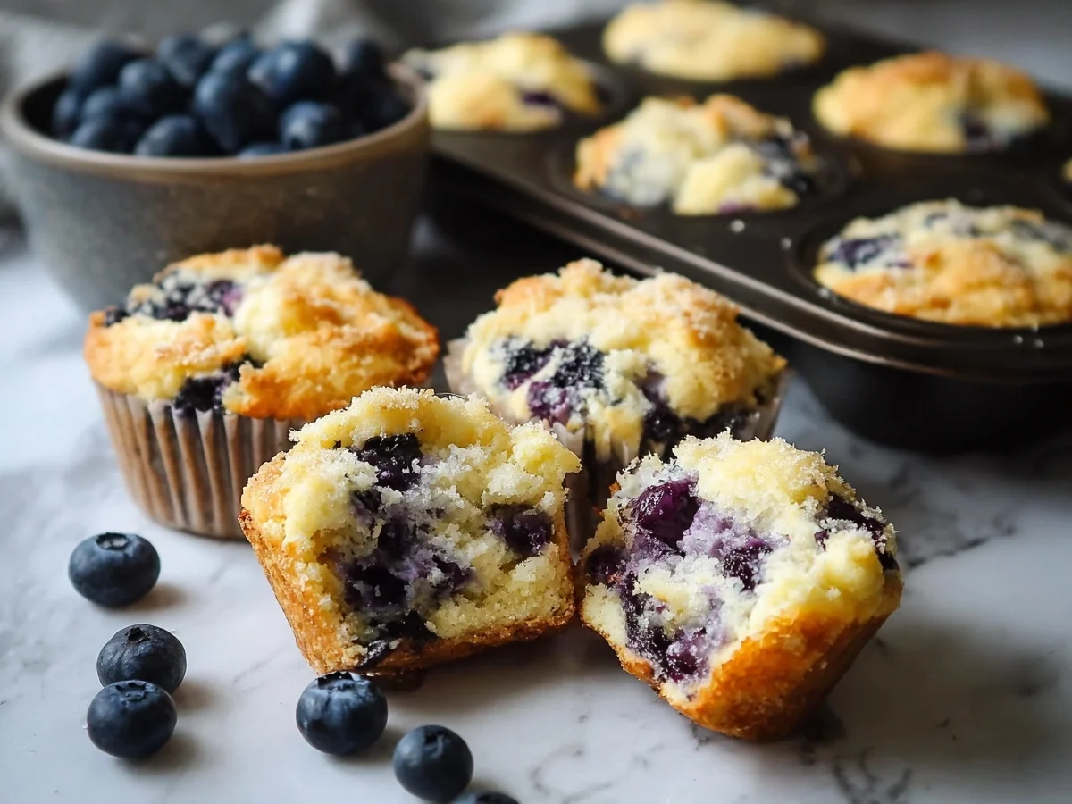 Blueberry Protein Muffins: Soft & Fluffy Homemade Recipe - Image 1