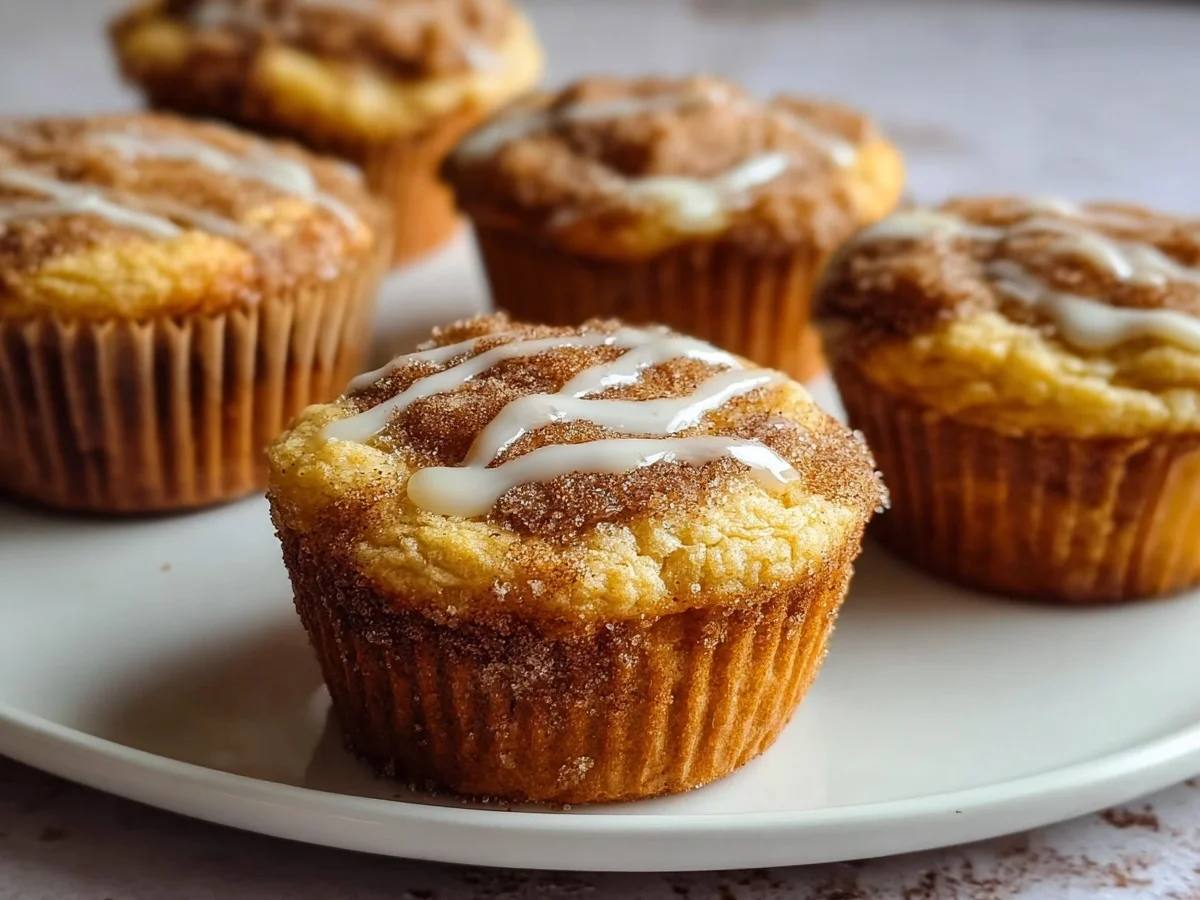 Cinnamon Roll Protein Muffins: Gluten-Free, 13g Protein - Image 1