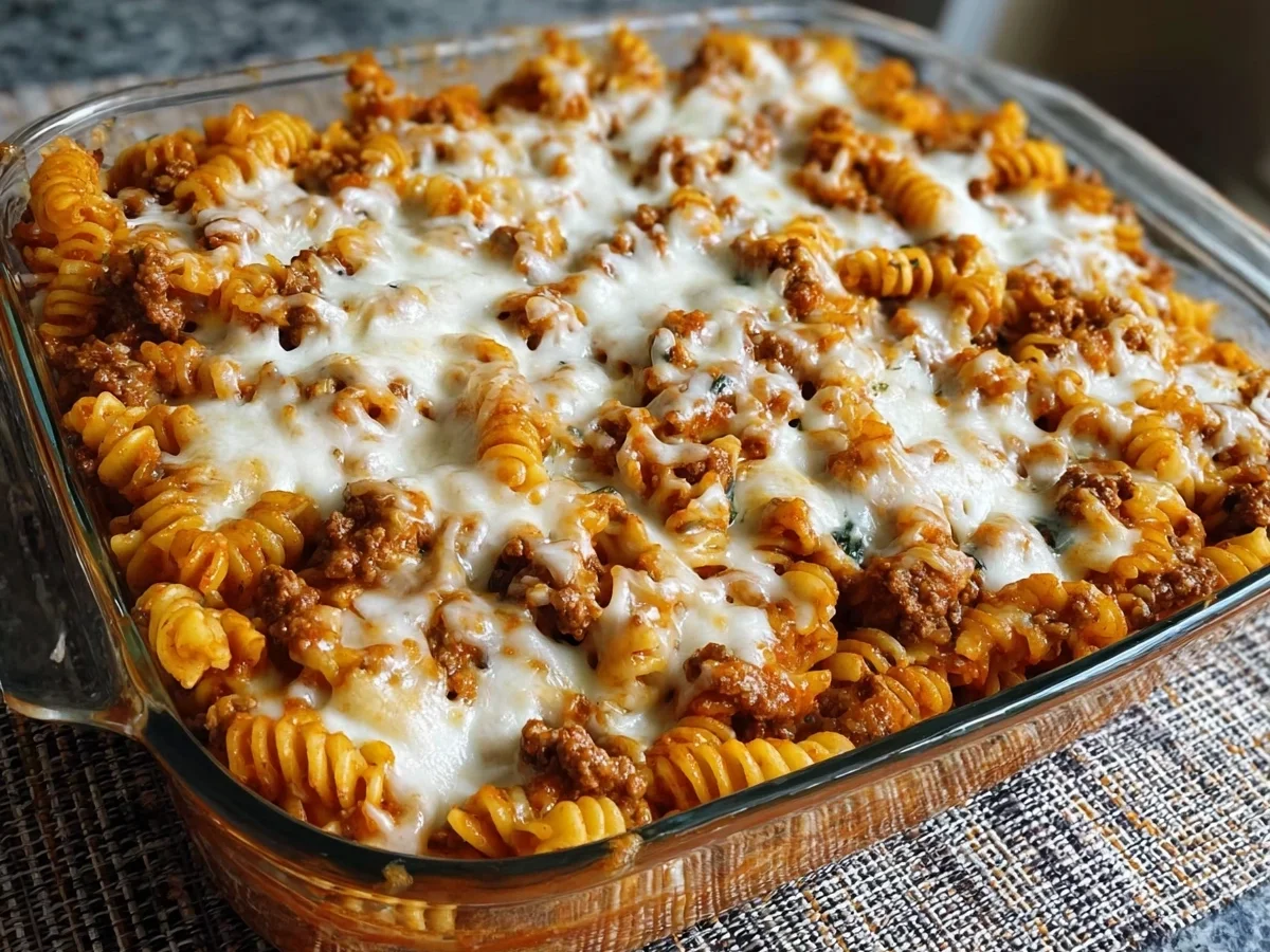 Cottage Cheese Protein Pasta Bake with Ground Beef - Image 1