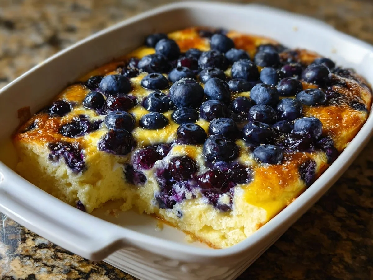 Creamy Blueberry Cottage Cheese Bake | Protein-Packed - Image 1