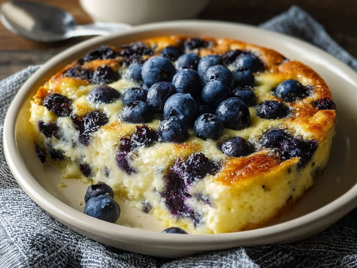 Creamy Blueberry Cottage Cheese Bake | Protein-Packed - Image 2