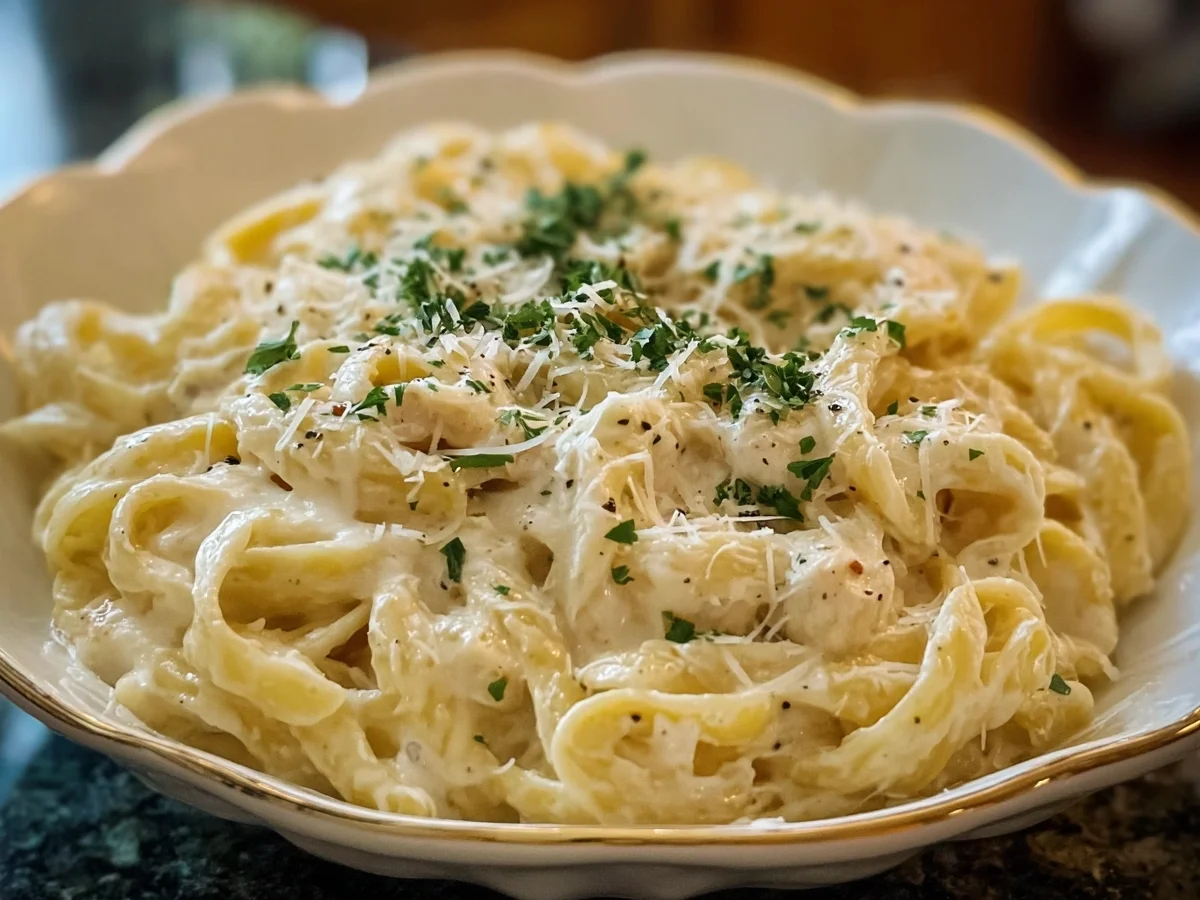 Creamy Cottage Cheese Alfredo Pasta Dinner - Image 2