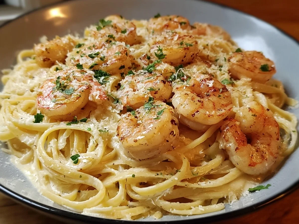 Creamy Garlic Shrimp Pasta: High Protein 30-Minute Meal - Image 1