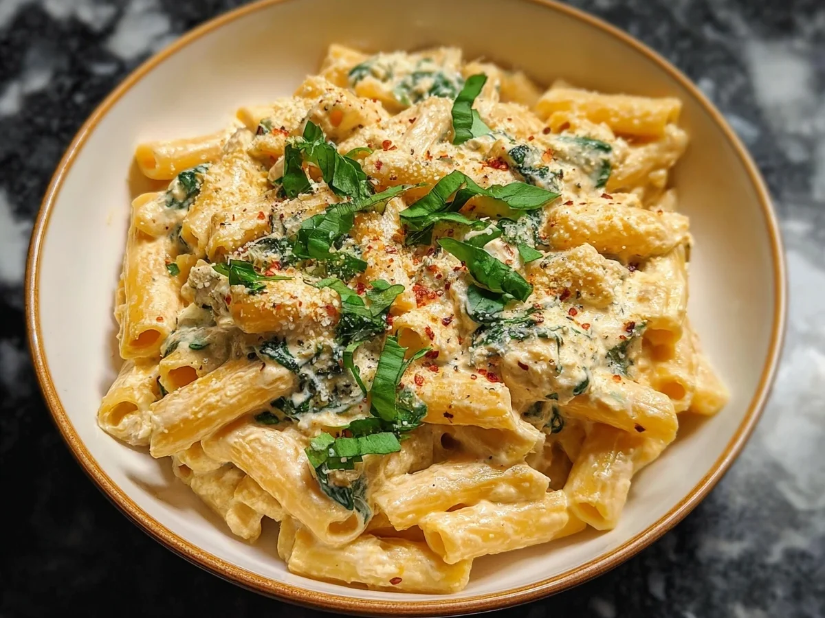 Creamy High-Protein Cottage Cheese Pasta - Image 2