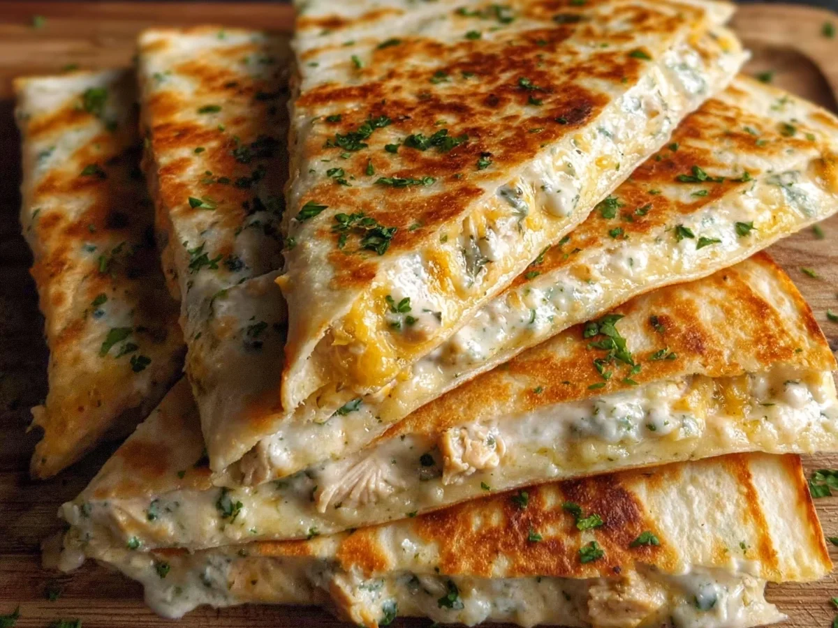 Crispy Low-Carb Chicken Ranch Quesadilla (High-Protein) - Image 2