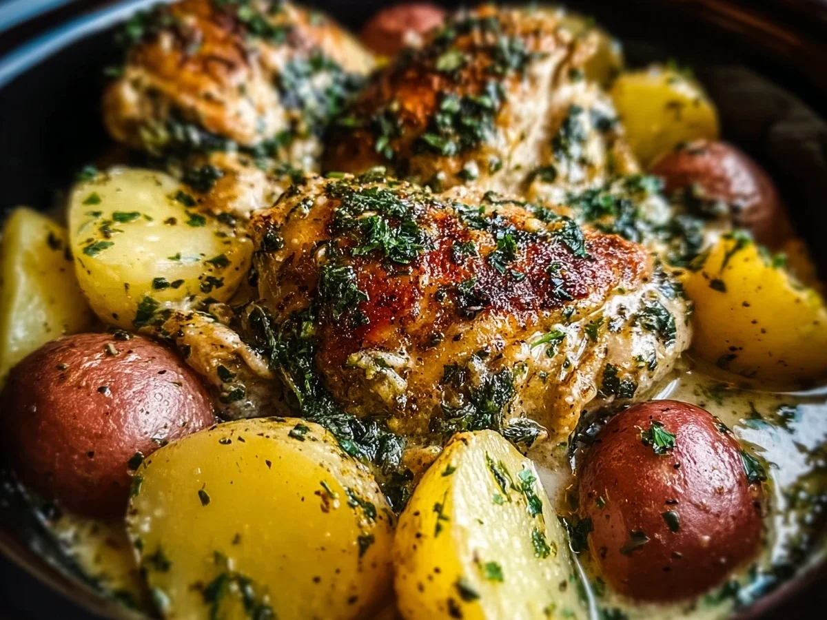 Crockpot Garlic Parmesan Chicken & Potatoes - Image 2