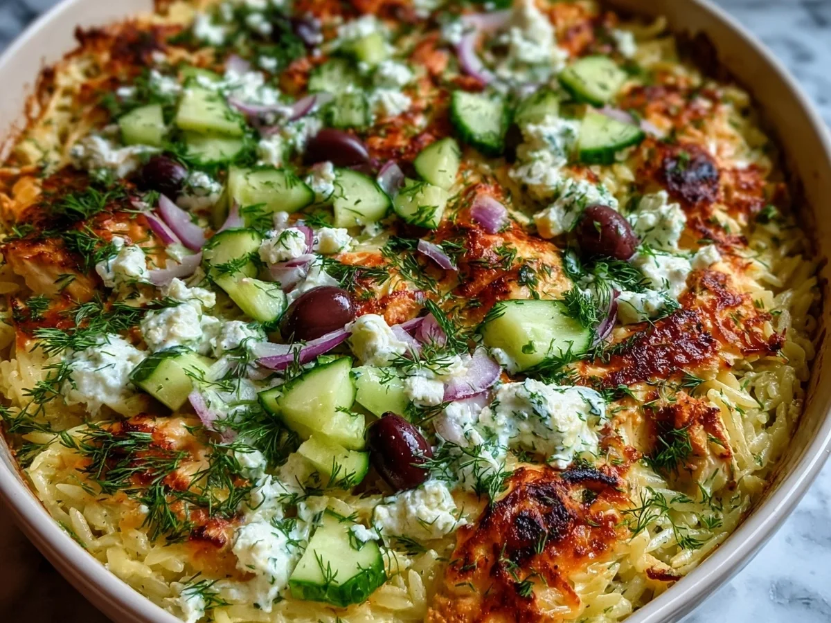 Dump and Bake Chicken Tzatziki Casserole | Easy Meal Prep - Image 2