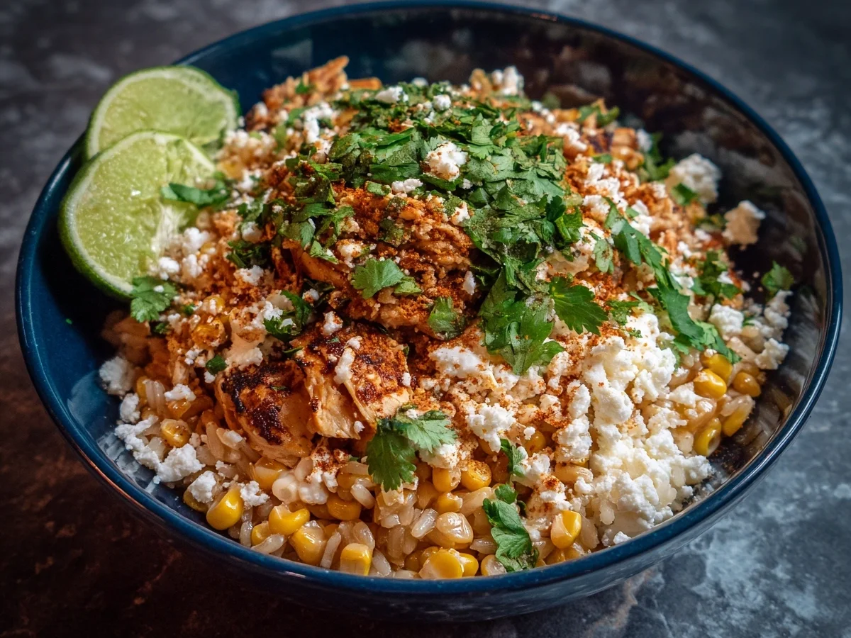 Easy Street Corn Chicken Rice Bowl for Quick Dinner - Image 2