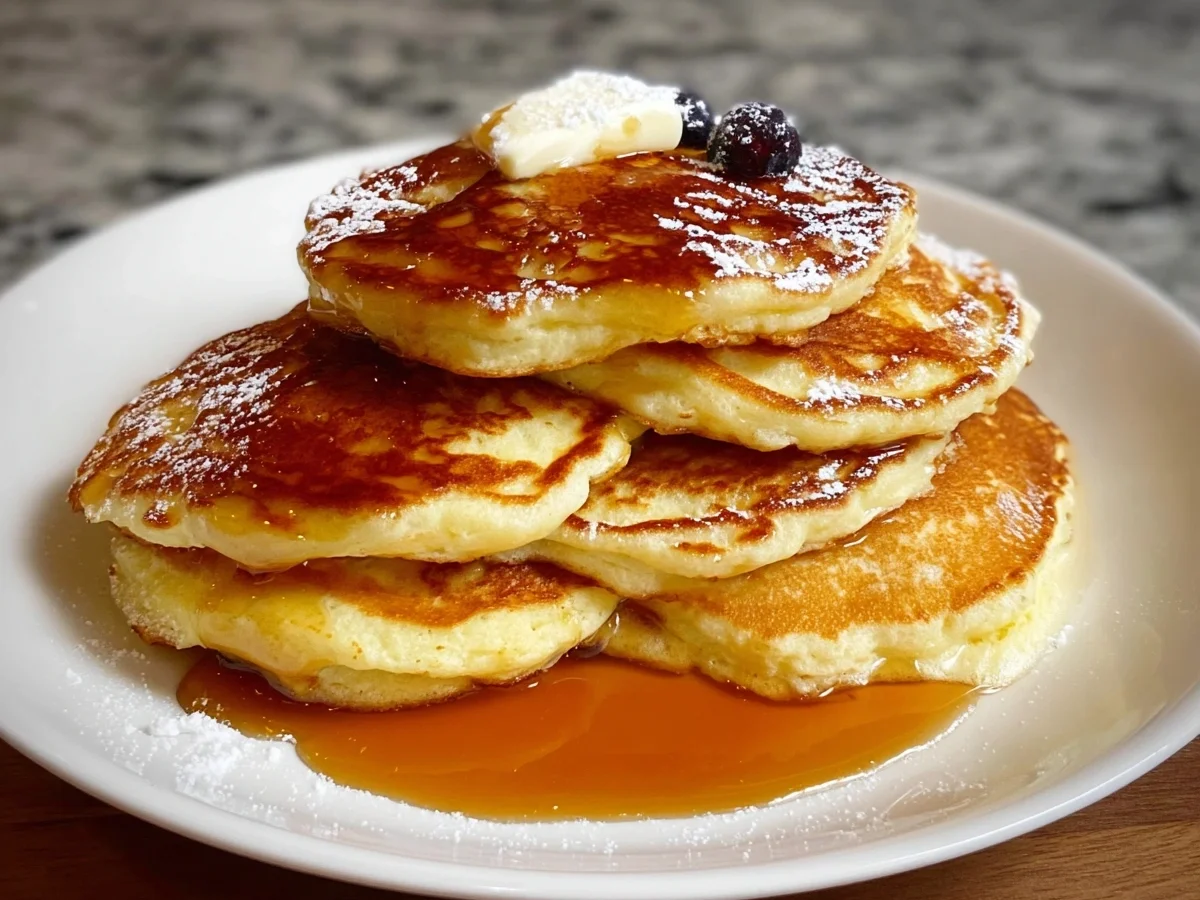 Fluffy High-Protein Cottage Cheese Pancakes Recipe - Image 1