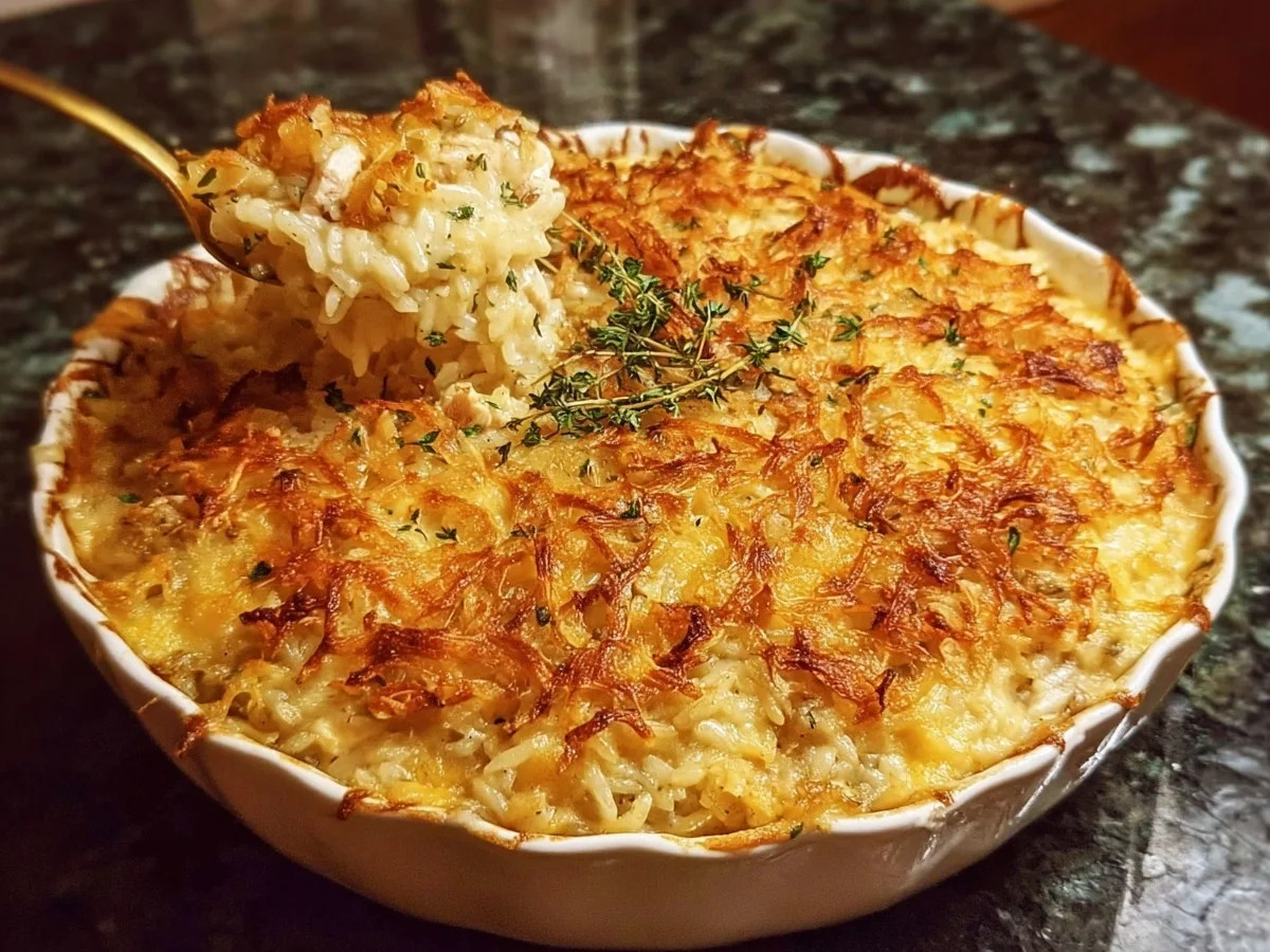 French Onion Chicken Rice Bake: Easy Weeknight Dinner - Image 2