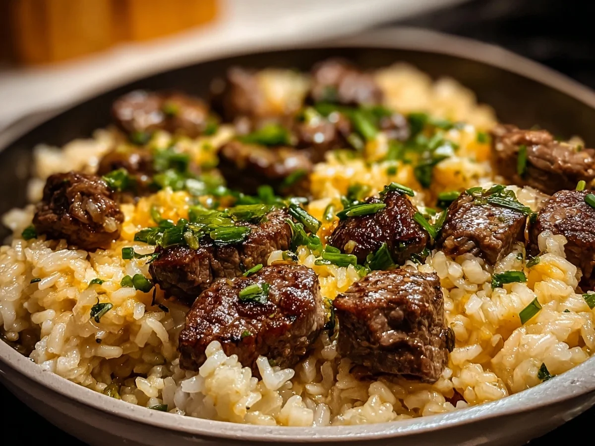 Garlic Butter Beef Rice: Quick One-Pan Dinner Recipe - Image 2