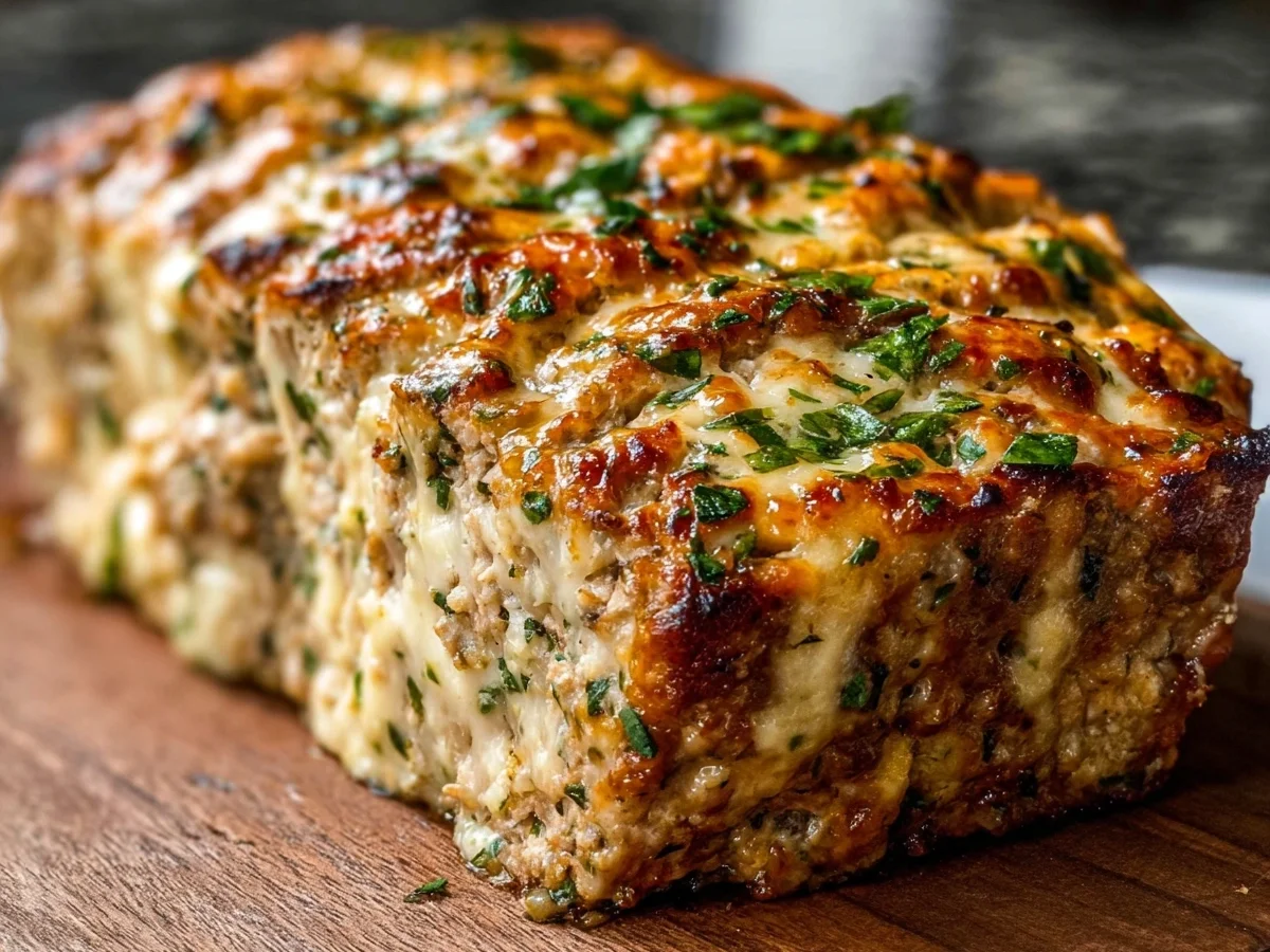 Garlic Parmesan Chicken Meatloaf: High Protein Dinner - Image 2