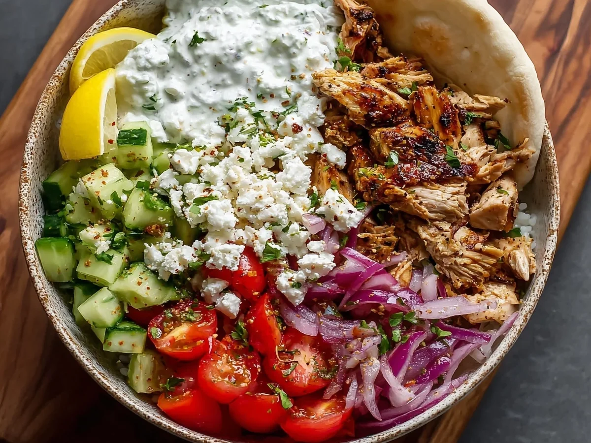 Greek Chicken Gyro Bowl: 35g Protein & Easy Meal Prep - Image 1