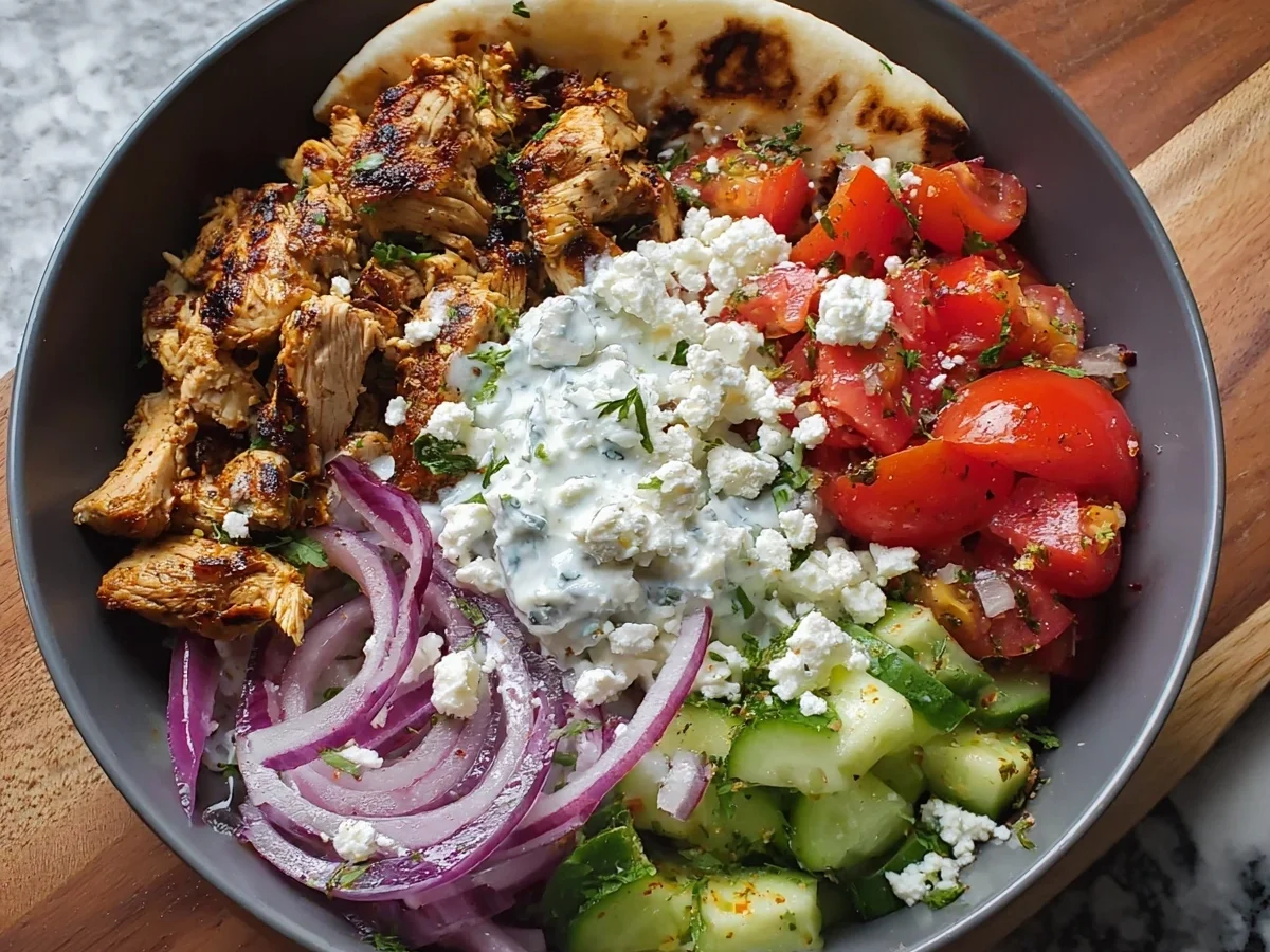 Greek Chicken Gyro Bowl: 35g Protein & Easy Meal Prep - Image 2