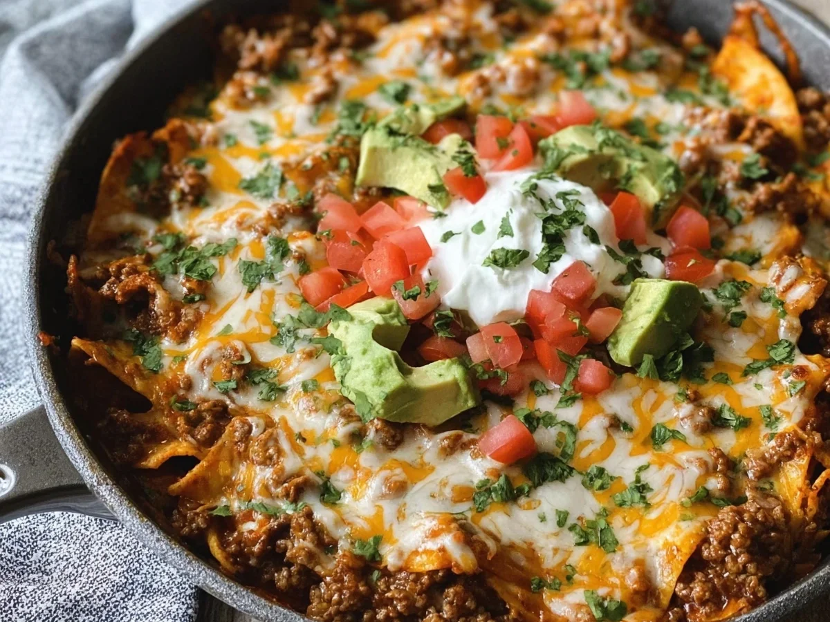 Ground Beef Enchilada Skillet: Easy One-Pan Dinner Recipe - Image 2