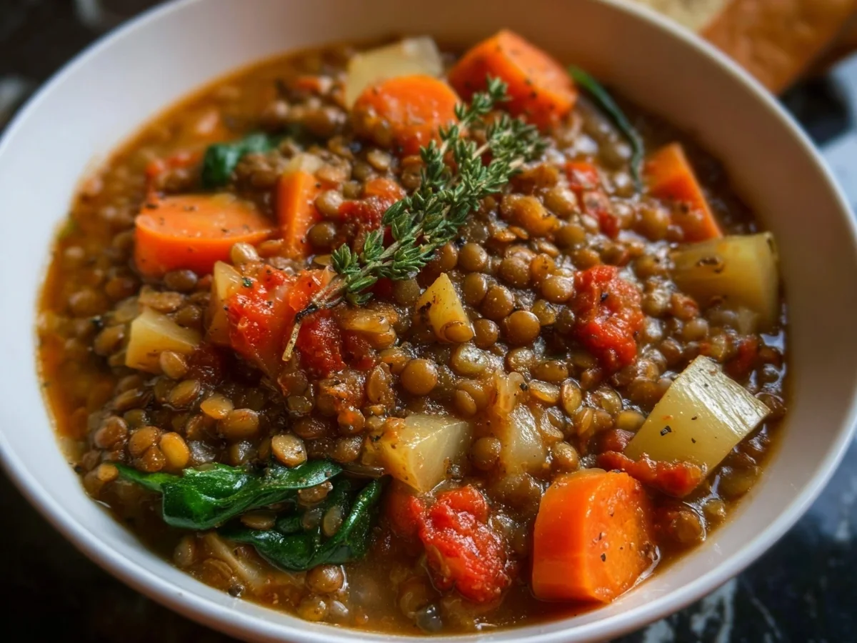 Hearty Lentil Stew: Protein-Packed & Comforting Meal - Image 1
