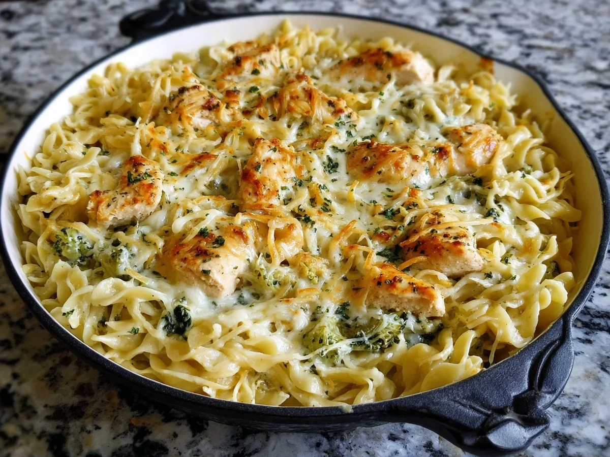 High Protein Alfredo Bake: Creamy Chicken Pasta Casserole - Image 1