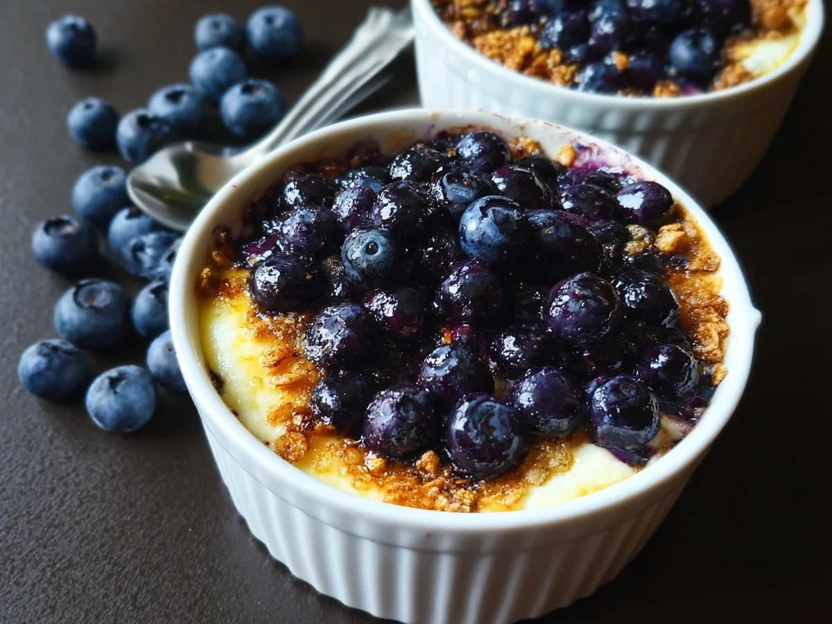 High Protein Baked Blueberry Cottage Cheese Bowl - Image 1