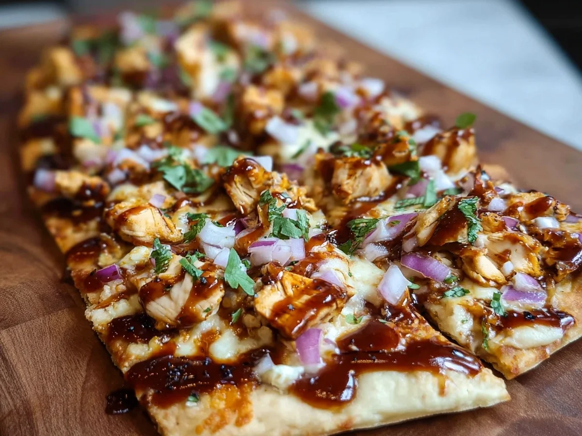 High Protein BBQ Chicken Flatbread: Quick Dinner - Image 1