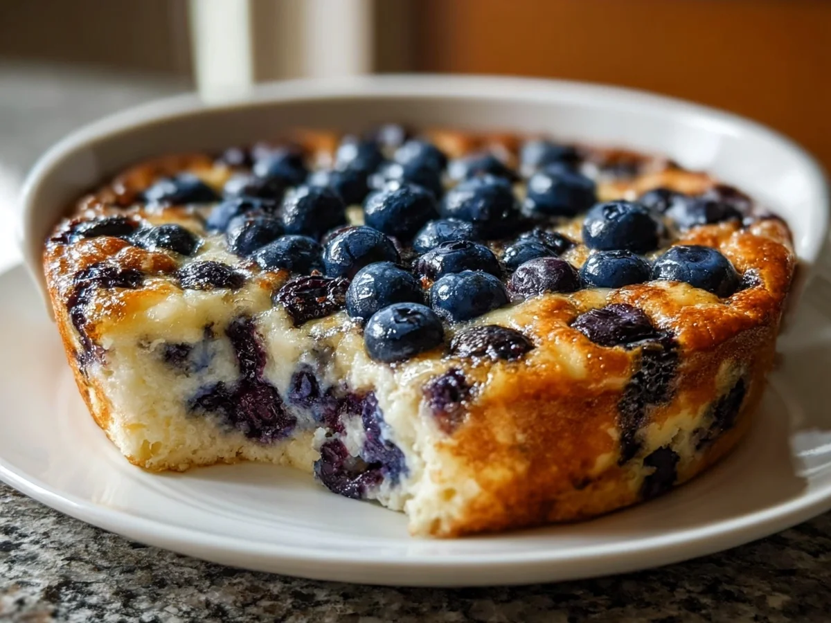 High Protein Blueberry Cottage Cheese Breakfast Bake - Image 1