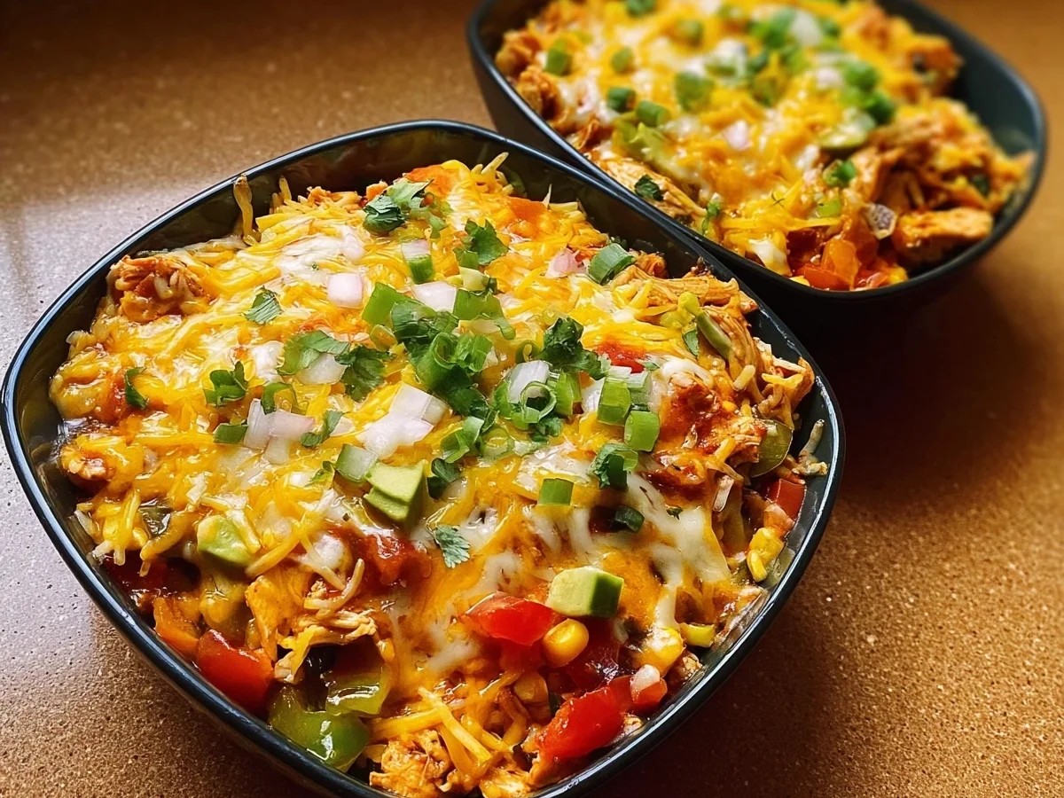 High Protein Chicken Cottage Cheese Enchilada Bowls - Image 2