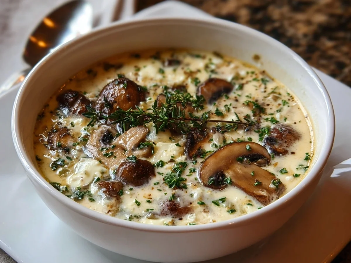 High-Protein Cottage Cheese Mushroom Soup - Image 1