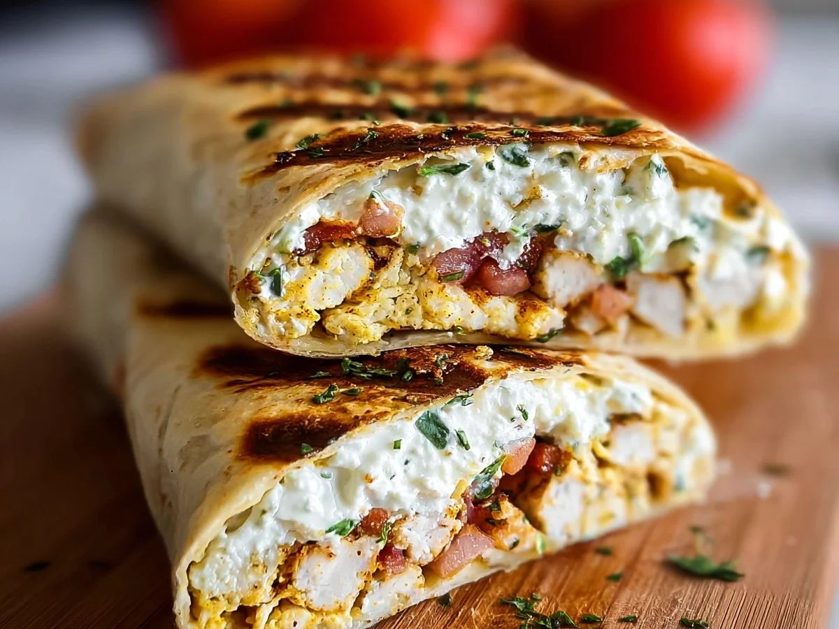 High Protein Cottage Cheese Wraps for Meal Prep - Image 1