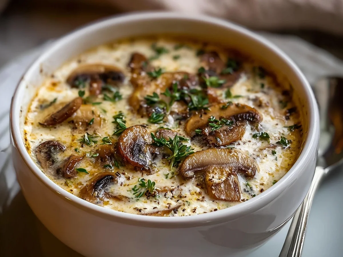 High-Protein Creamy Cottage Cheese Mushroom Soup - Image 2