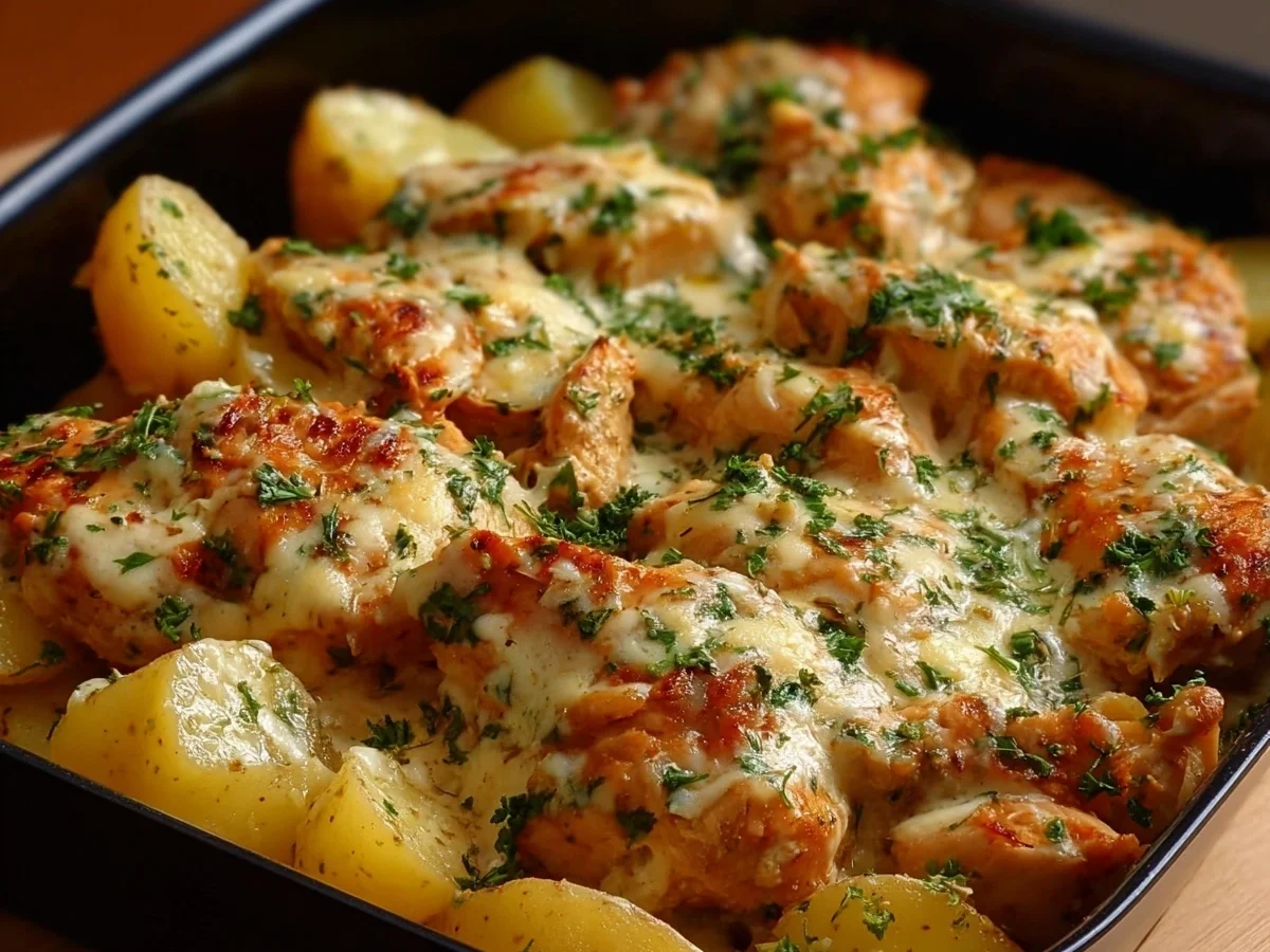 High-Protein Creamy Garlic Cheesy Chicken & Potatoes - Image 2