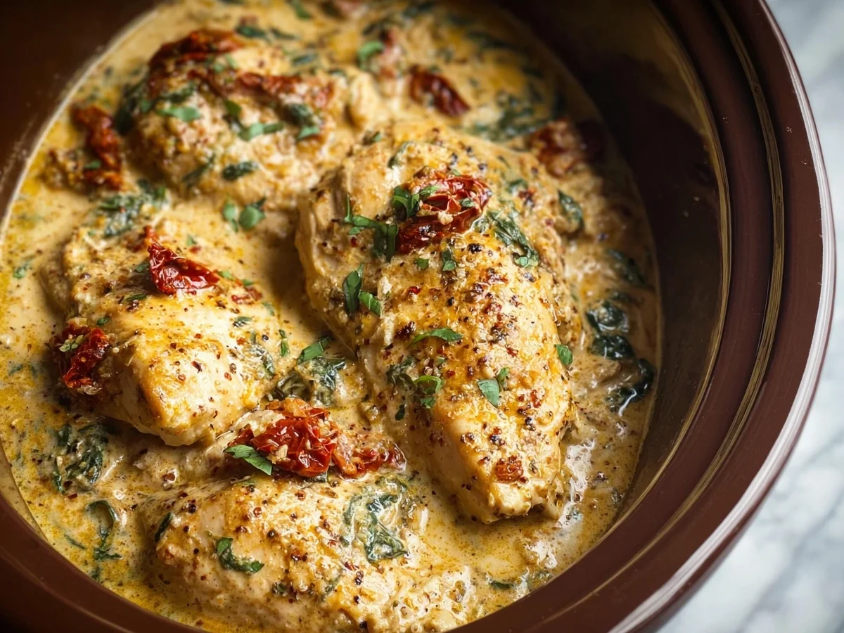 High Protein Crockpot Marry Me Chicken - Image 1