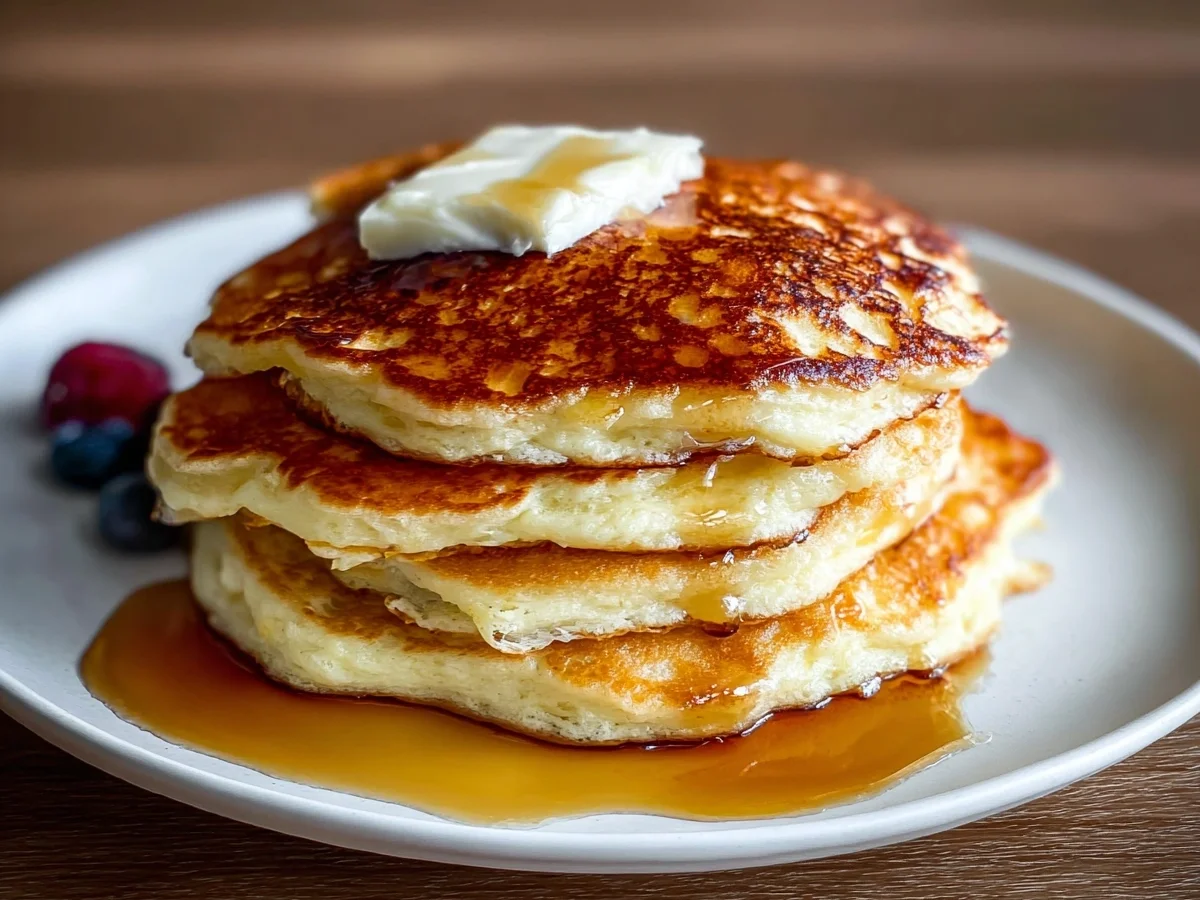 High Protein Fluffy Cottage Cheese Pancakes - Image 2