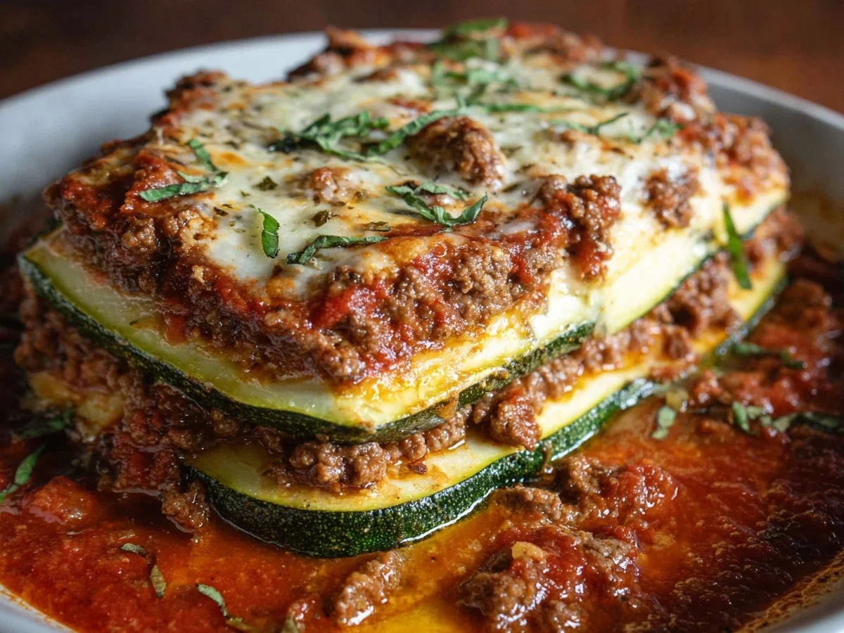 High Protein Keto Zucchini Lasagna: Healthy Dinner - Image 2
