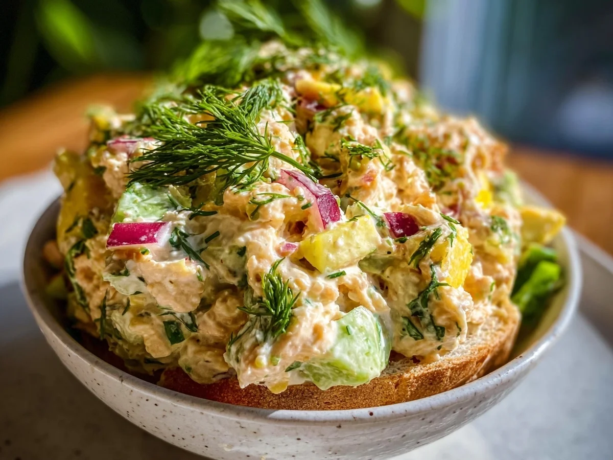 High Protein No-Mayo Cottage Cheese Tuna Salad - Image 1