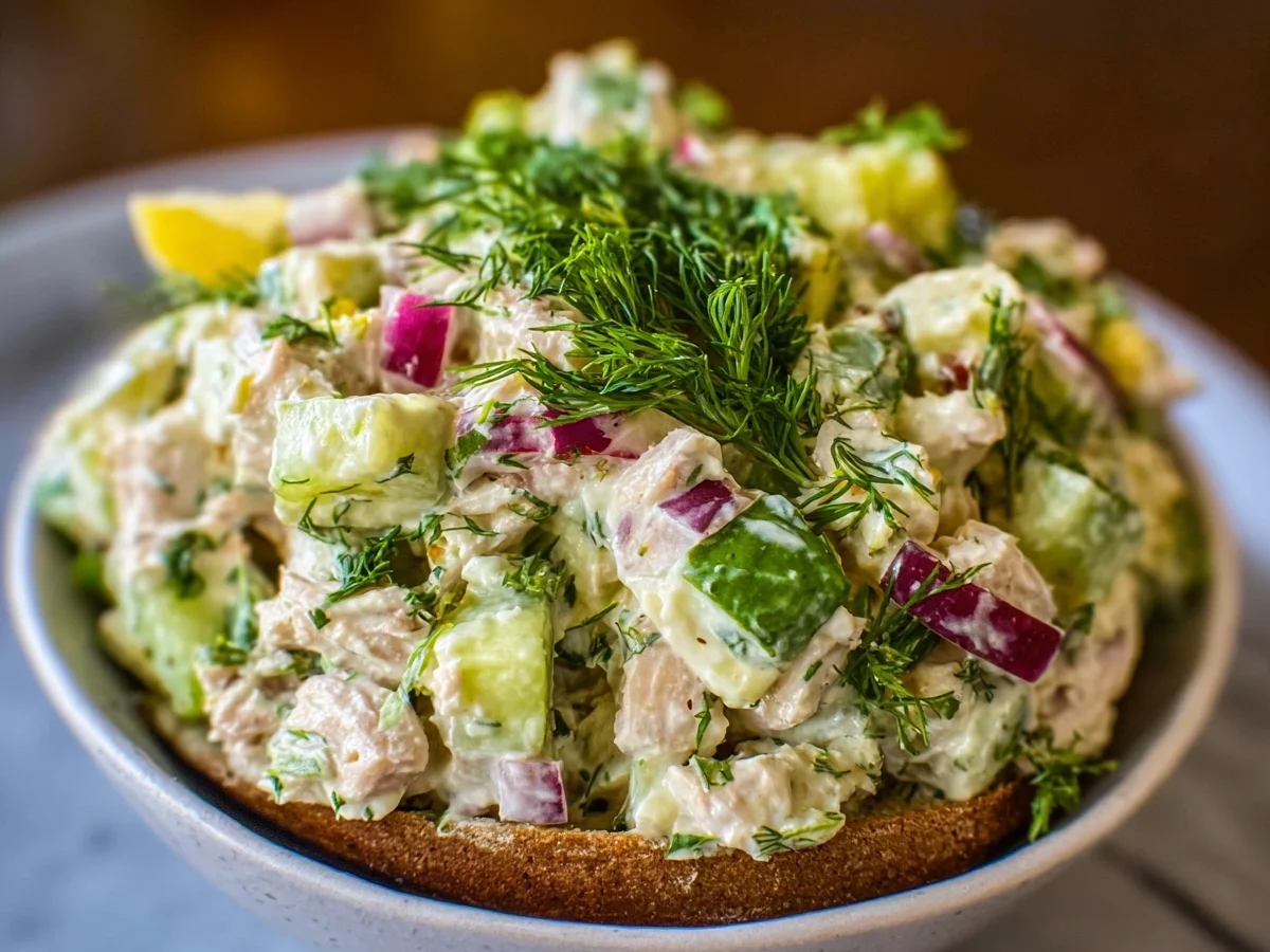 High Protein No-Mayo Cottage Cheese Tuna Salad - Image 2