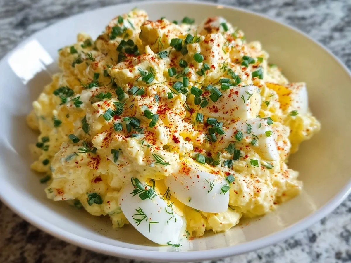 Keto Creamy Deviled Egg Salad: Easy Low-Carb Recipe - Image 1