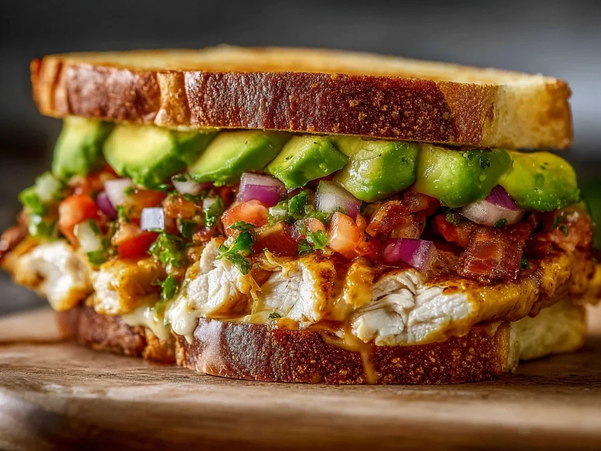Loaded Chicken Avocado Sandwich: Protein-Packed Meal - Image 1