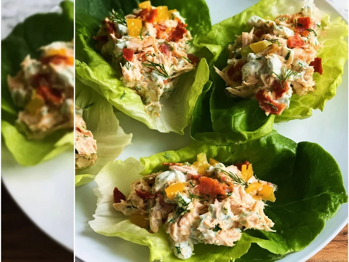 Low Carb Chicken Turkey Ham Ranch Lettuce Wraps Meal Prep - Image 1
