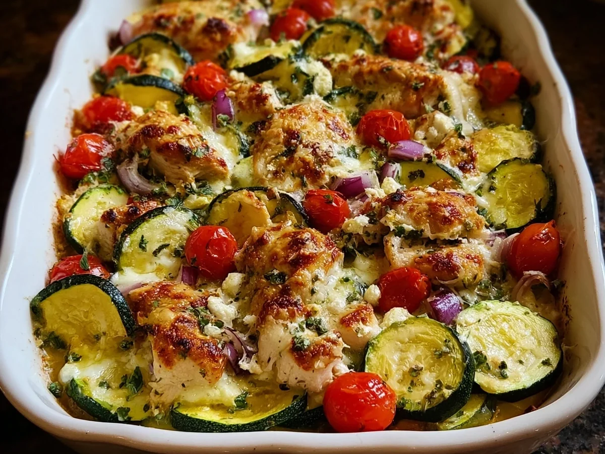 Mediterranean Chicken Zucchini Bake: High Protein Meal - Image 2