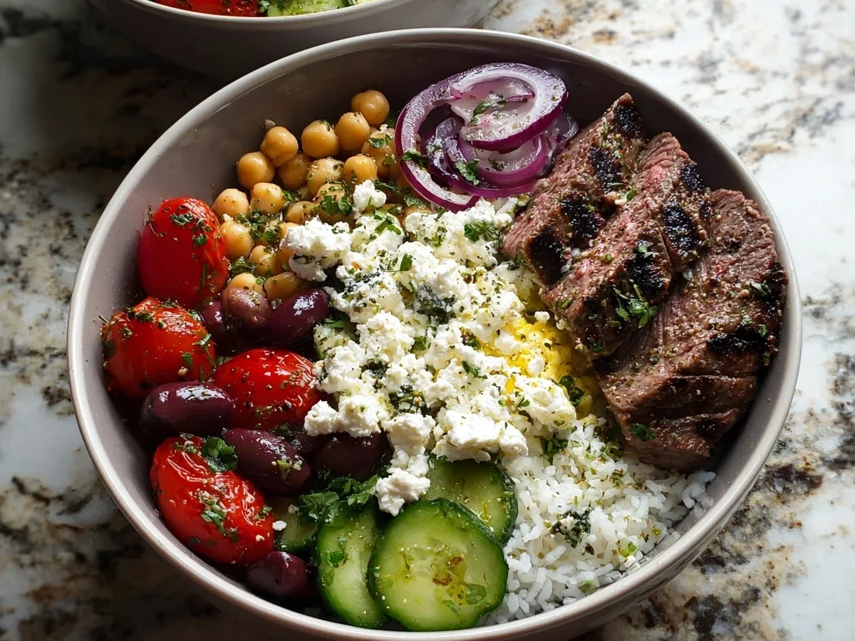 Mediterranean Steak Bowls: High-Protein Dinner - Image 2