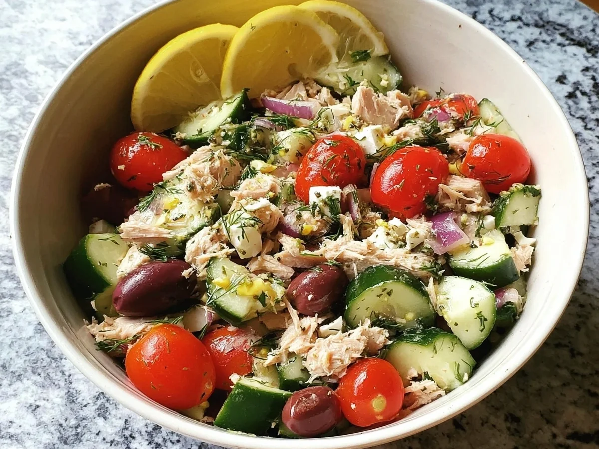 Mediterranean Tuna Salad: Quick 10-Minute Meal Prep - Image 1