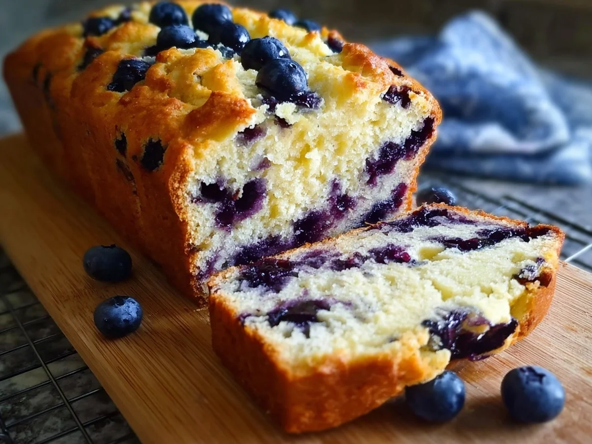 Moist Cottage Cheese Blueberry Bread - Image 2