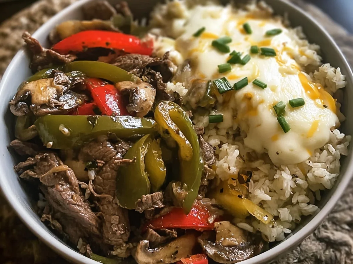 Philly Cheesesteak Bowls: Easy Meal Prep Delight - Image 2