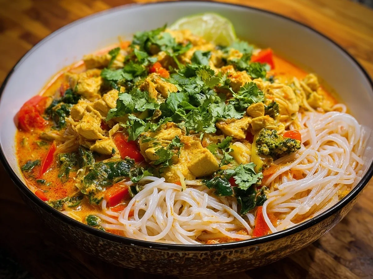 Protein Coconut Curry Chicken Rice Noodles - Image 2