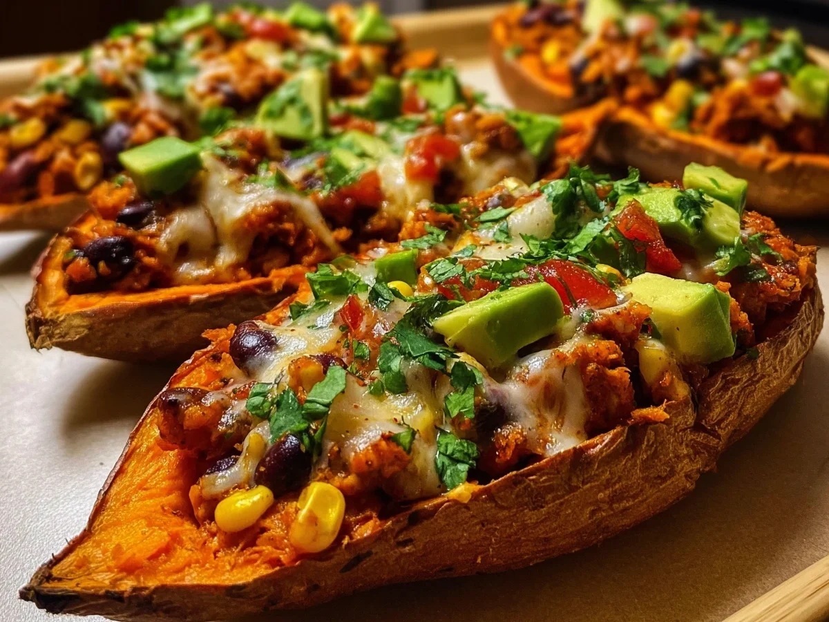 Protein Loaded Sweet Potato Boats: Hearty & Healthy Meal - Image 2