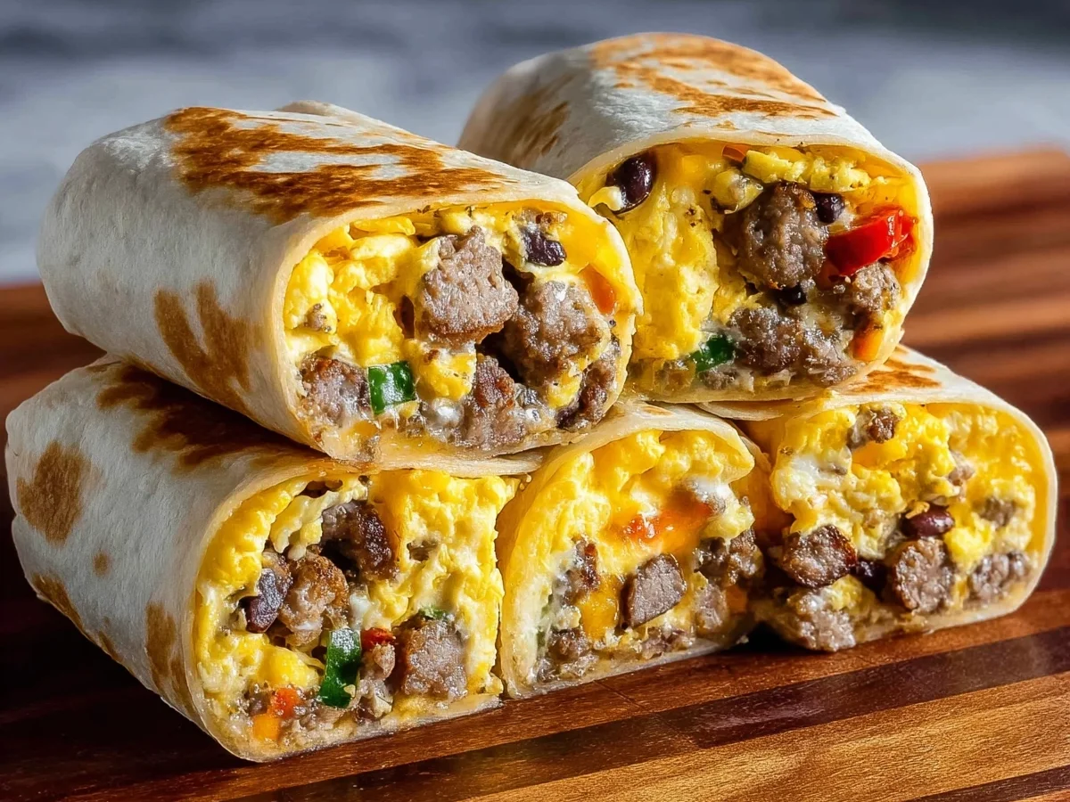 Protein-Packed Breakfast Burritos: Freeze & Reheat - Image 1