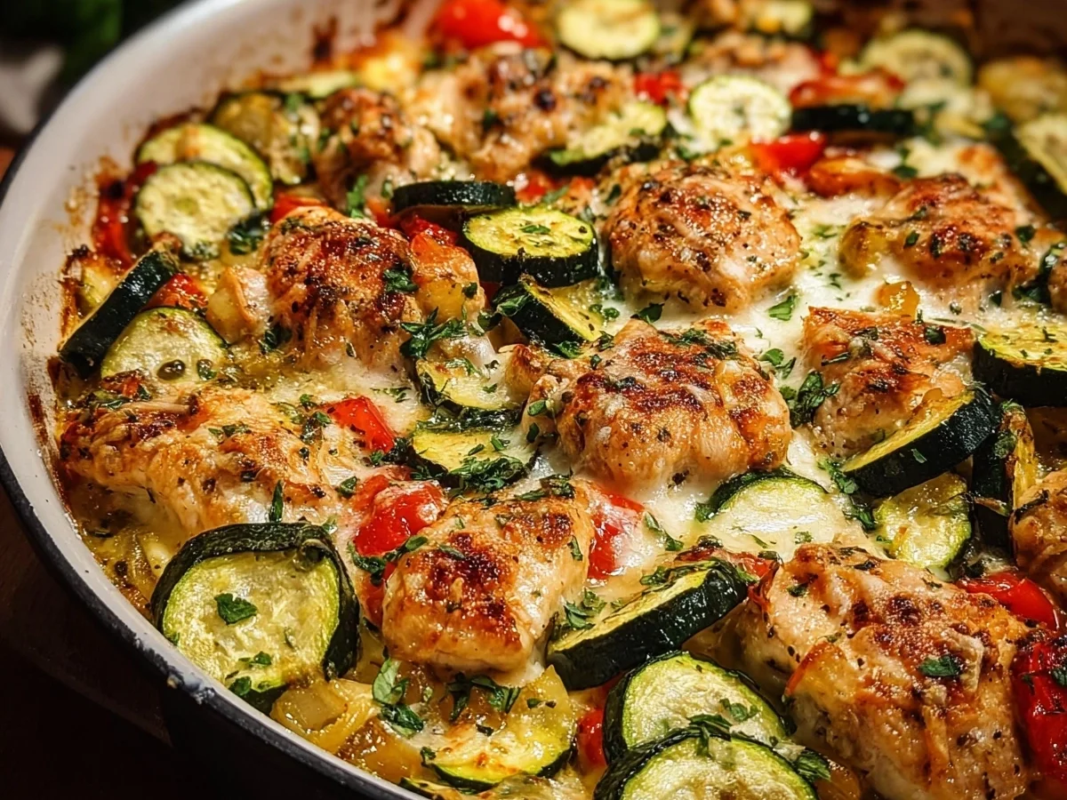 Protein-Packed Easy Chicken Zucchini Bake - Image 1