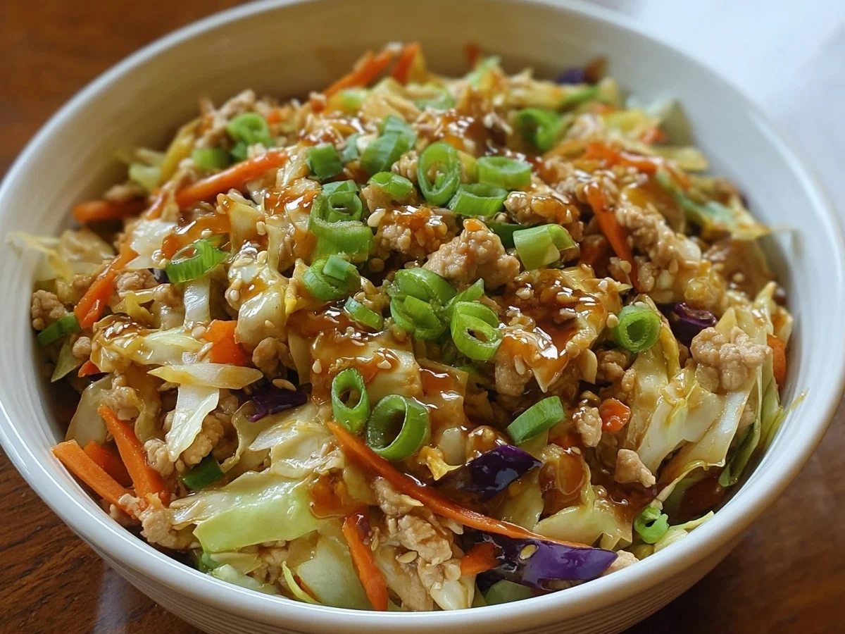 Quick Chicken Egg Roll Bowls: Protein-Packed Dinner - Image 1