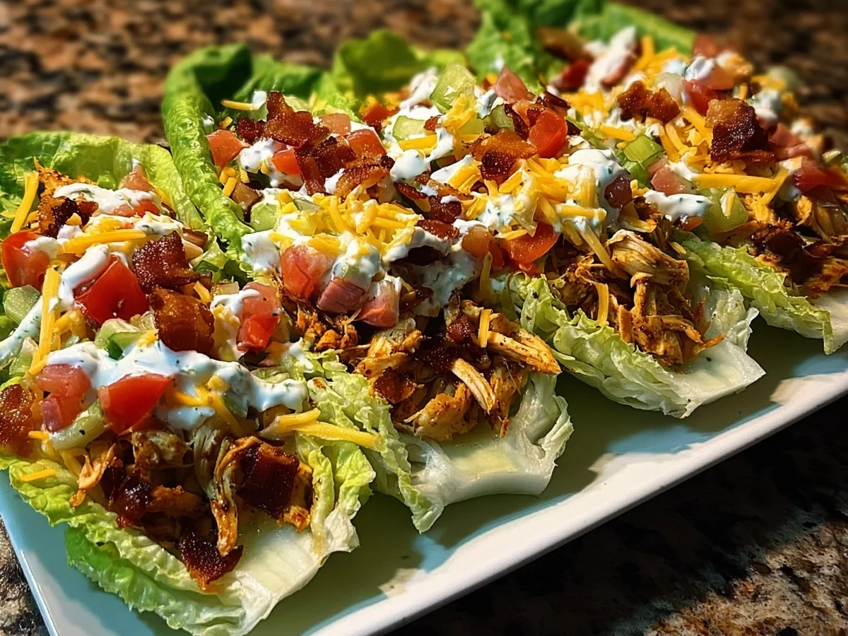 Quick Low-Carb Chicken Turkey Ham Ranch Lettuce Boats - Image 2