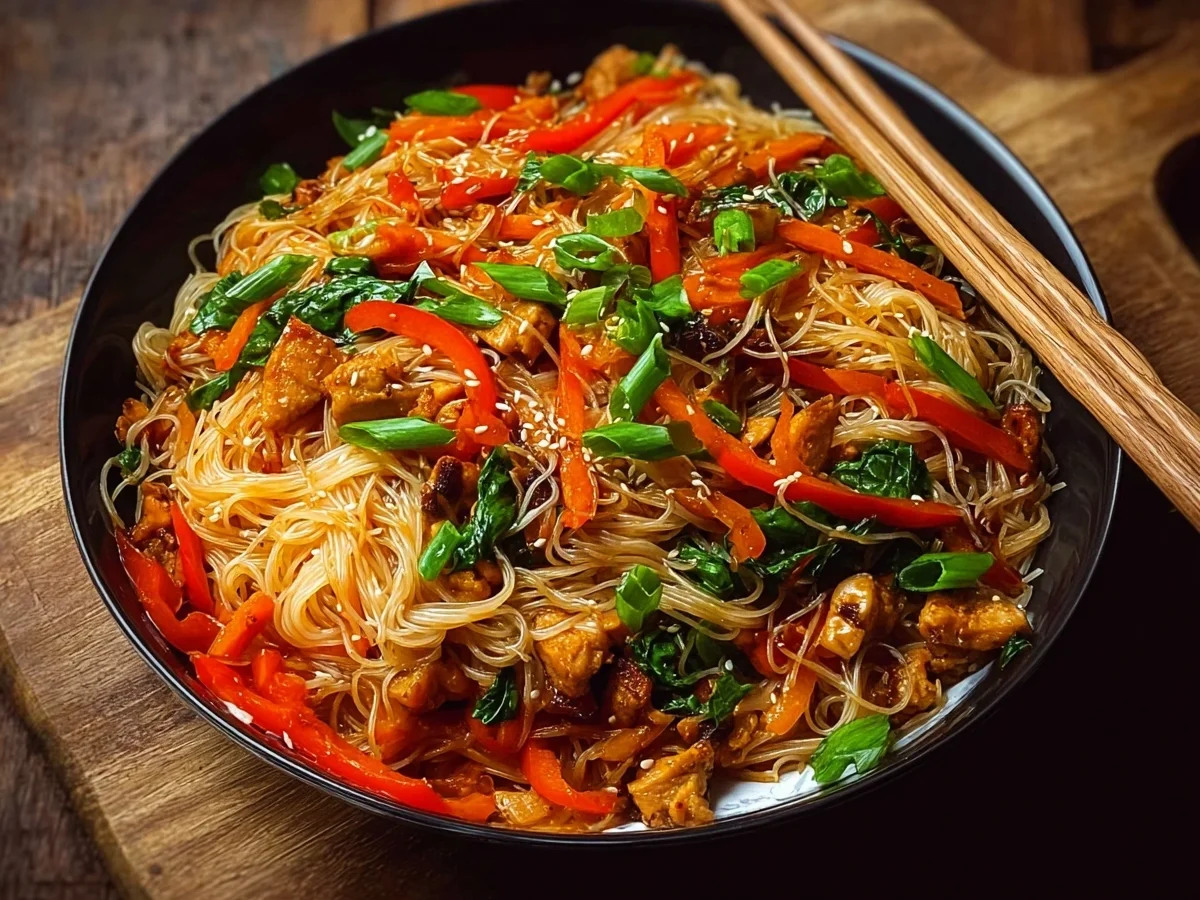 Quick Rice Noodle Stir-Fry: Protein Packed & Meal Prep Ready - Image 2
