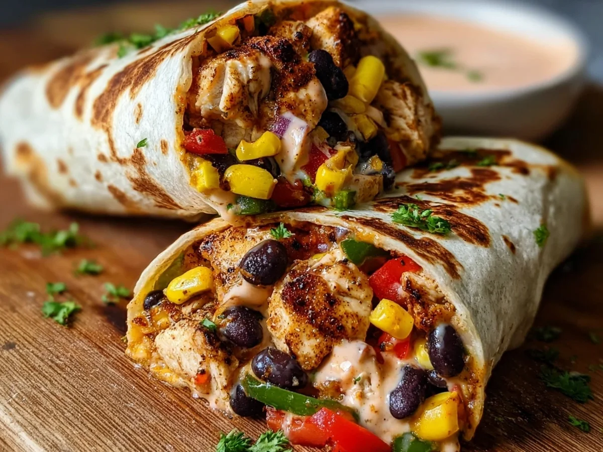 Quick Southwest Chicken Wraps in 20 Minutes - Image 1